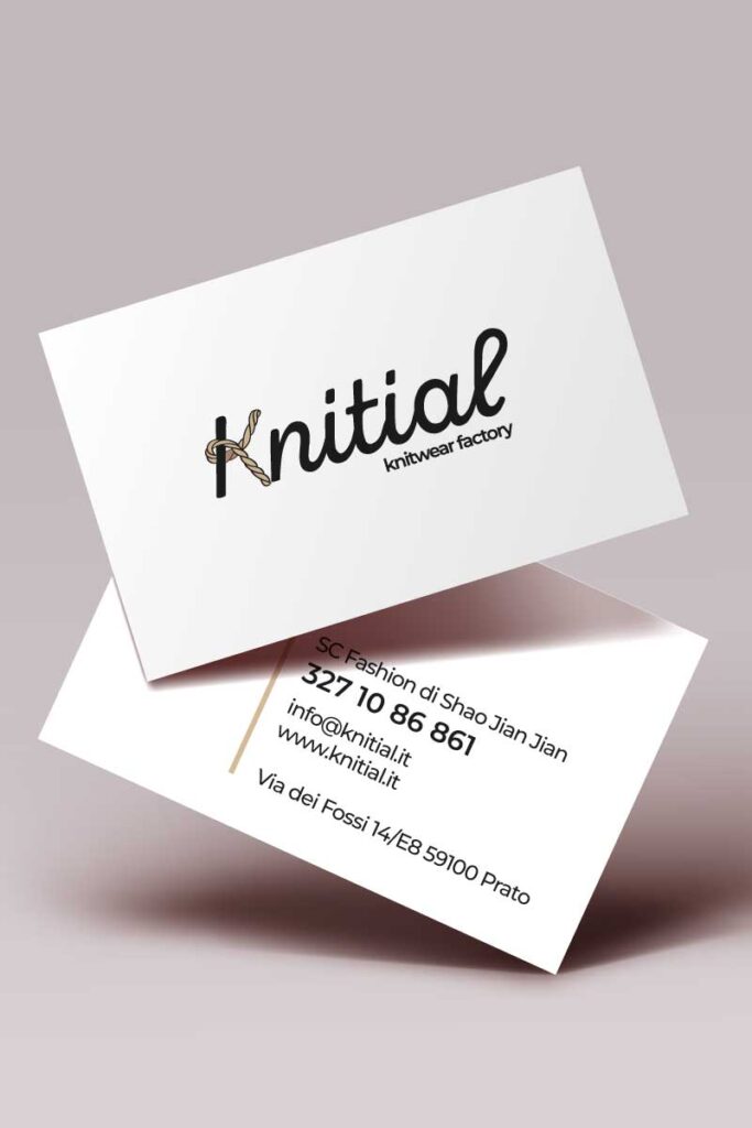 biglietti da visita knitial